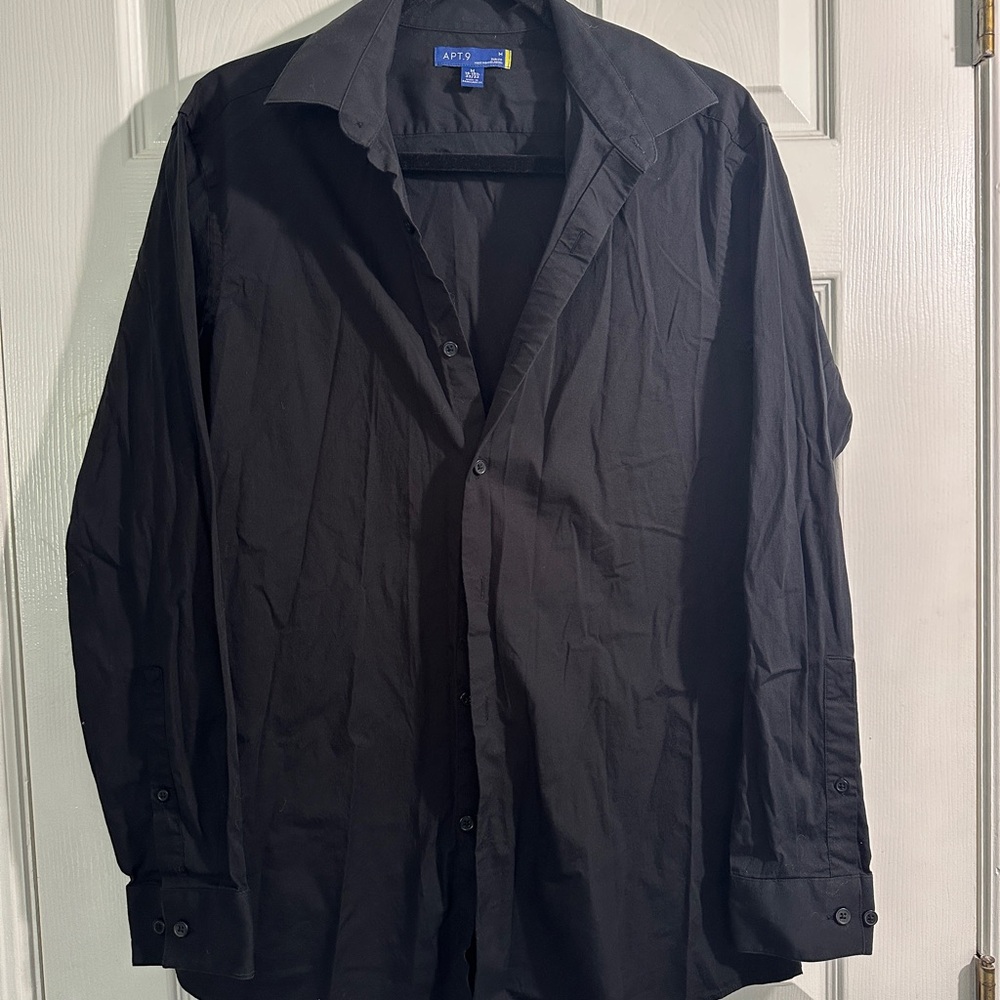 Apt. 9 Black Slim Fit Apparel